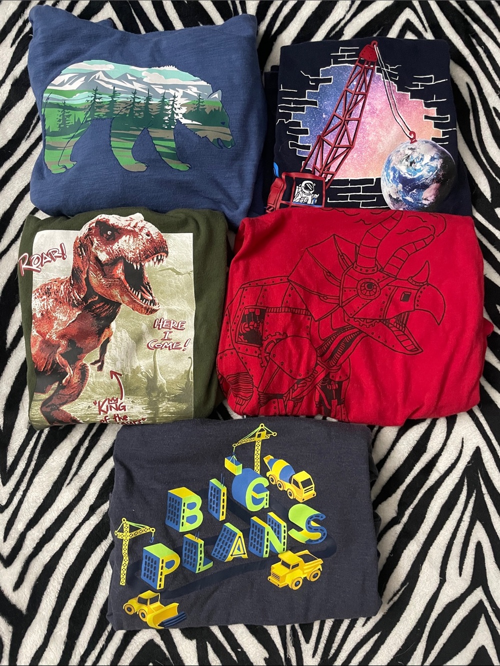 Boys 5 piece LS top bundle